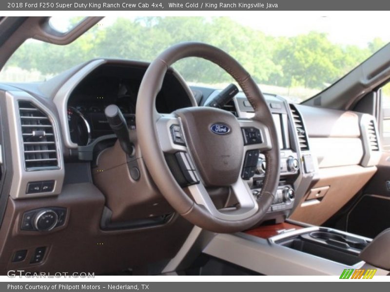 White Gold / King Ranch Kingsville Java 2018 Ford F250 Super Duty King Ranch Crew Cab 4x4