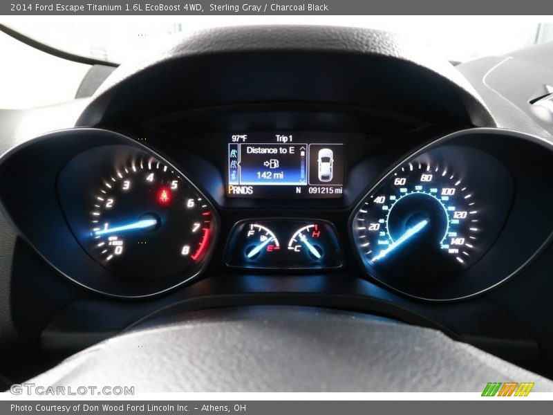 Sterling Gray / Charcoal Black 2014 Ford Escape Titanium 1.6L EcoBoost 4WD