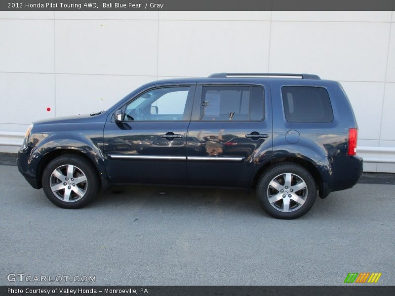 Bali Blue Pearl / Gray 2012 Honda Pilot Touring 4WD