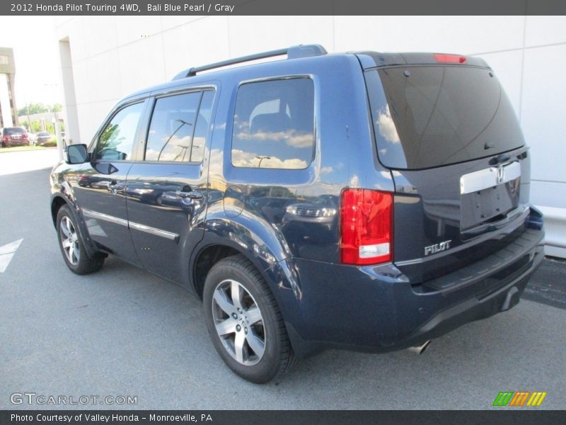 Bali Blue Pearl / Gray 2012 Honda Pilot Touring 4WD