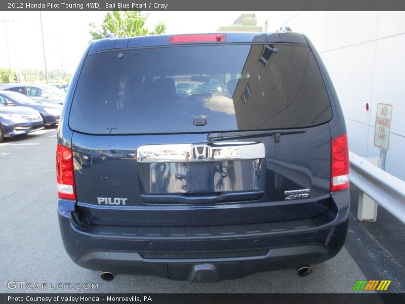 Bali Blue Pearl / Gray 2012 Honda Pilot Touring 4WD