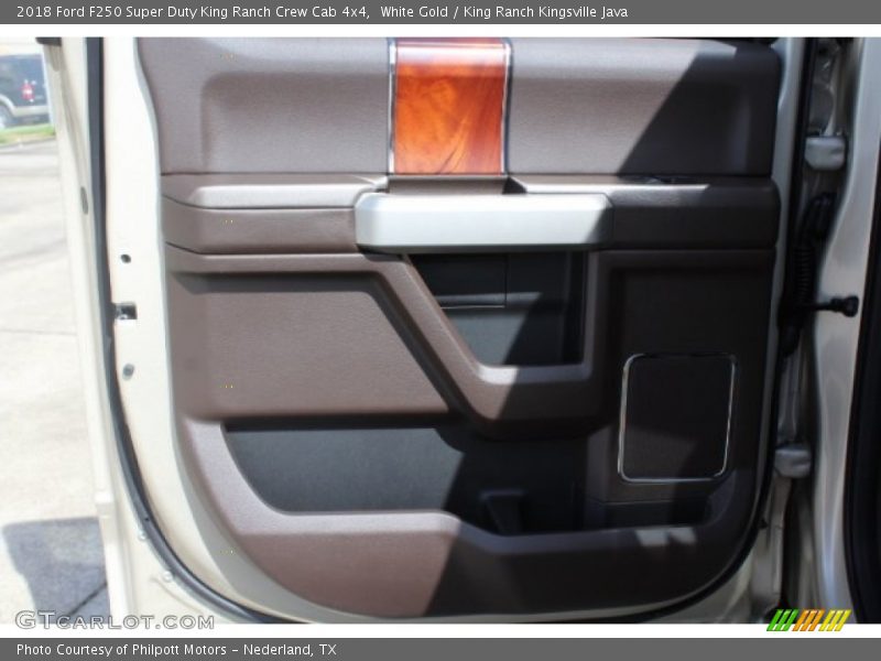 White Gold / King Ranch Kingsville Java 2018 Ford F250 Super Duty King Ranch Crew Cab 4x4