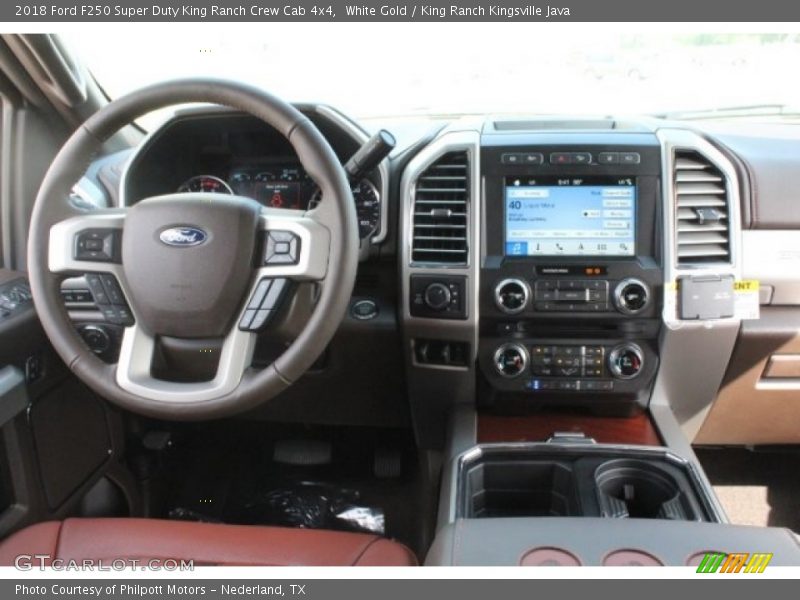 White Gold / King Ranch Kingsville Java 2018 Ford F250 Super Duty King Ranch Crew Cab 4x4