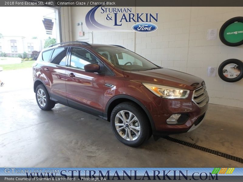 Cinnamon Glaze / Charcoal Black 2018 Ford Escape SEL 4WD