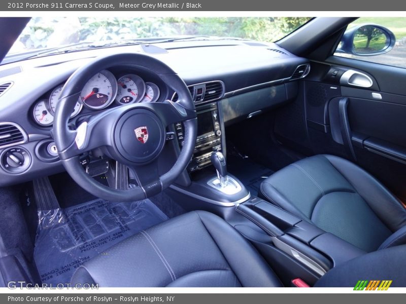 Meteor Grey Metallic / Black 2012 Porsche 911 Carrera S Coupe