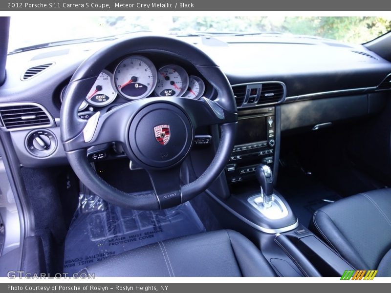 Meteor Grey Metallic / Black 2012 Porsche 911 Carrera S Coupe