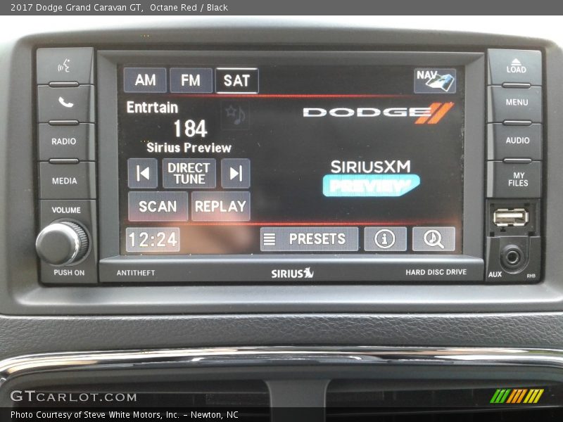 Octane Red / Black 2017 Dodge Grand Caravan GT