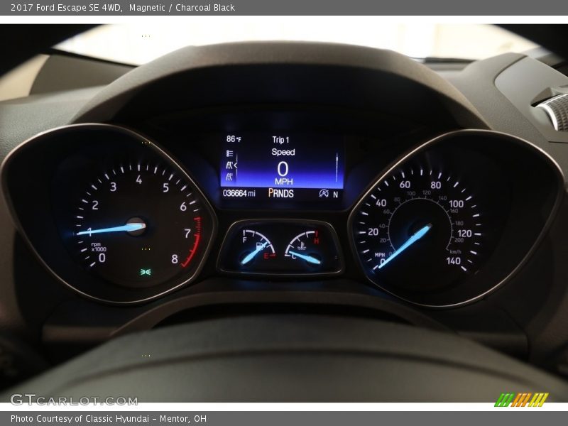 Magnetic / Charcoal Black 2017 Ford Escape SE 4WD