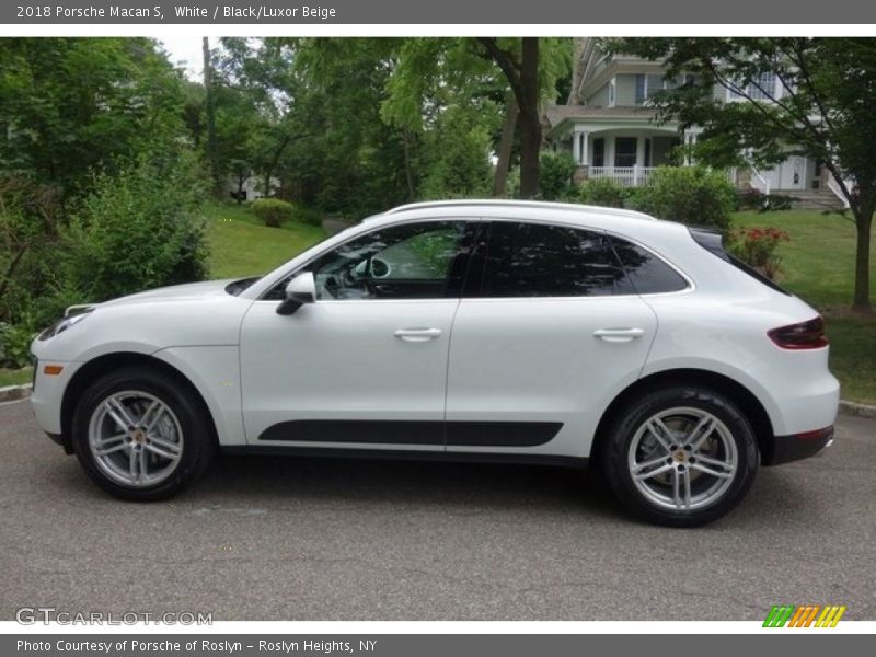 White / Black/Luxor Beige 2018 Porsche Macan S