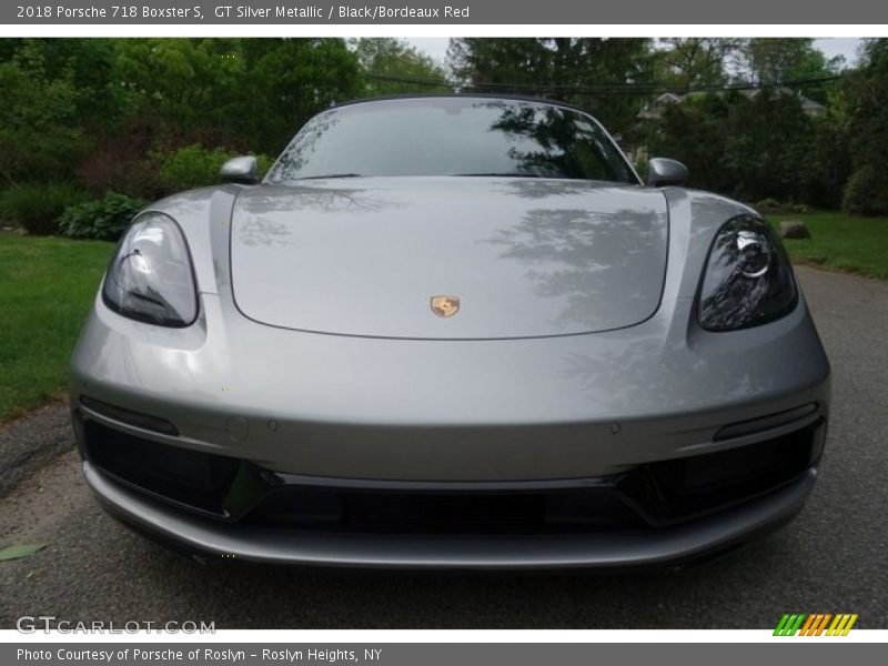 GT Silver Metallic / Black/Bordeaux Red 2018 Porsche 718 Boxster S