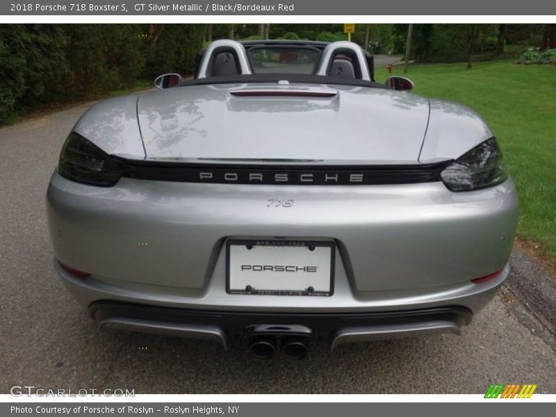 GT Silver Metallic / Black/Bordeaux Red 2018 Porsche 718 Boxster S