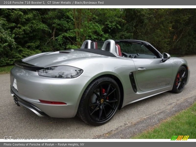 GT Silver Metallic / Black/Bordeaux Red 2018 Porsche 718 Boxster S