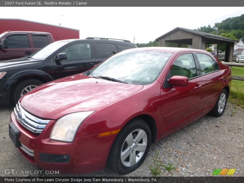 Redfire Metallic / Camel 2007 Ford Fusion SE