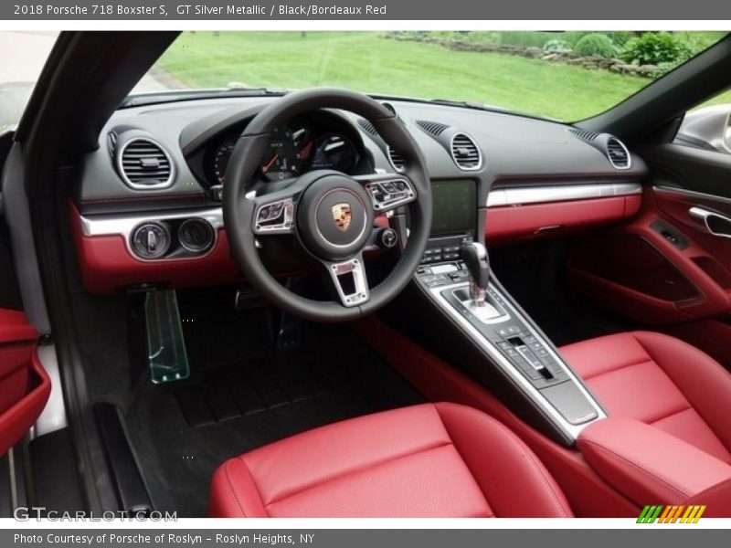  2018 718 Boxster S Black/Bordeaux Red Interior