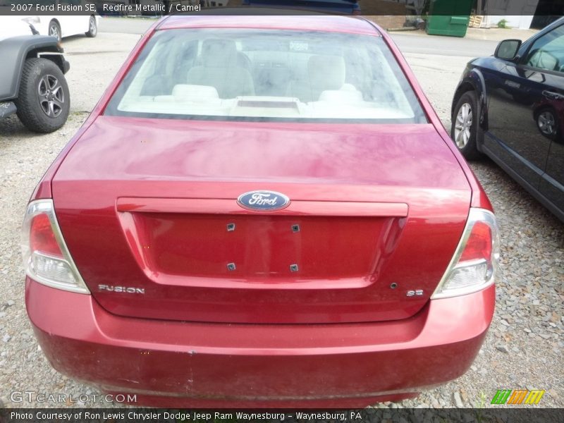 Redfire Metallic / Camel 2007 Ford Fusion SE