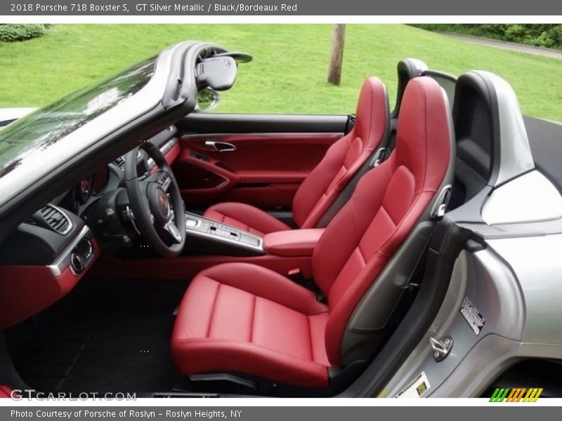 GT Silver Metallic / Black/Bordeaux Red 2018 Porsche 718 Boxster S