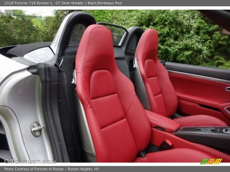 GT Silver Metallic / Black/Bordeaux Red 2018 Porsche 718 Boxster S