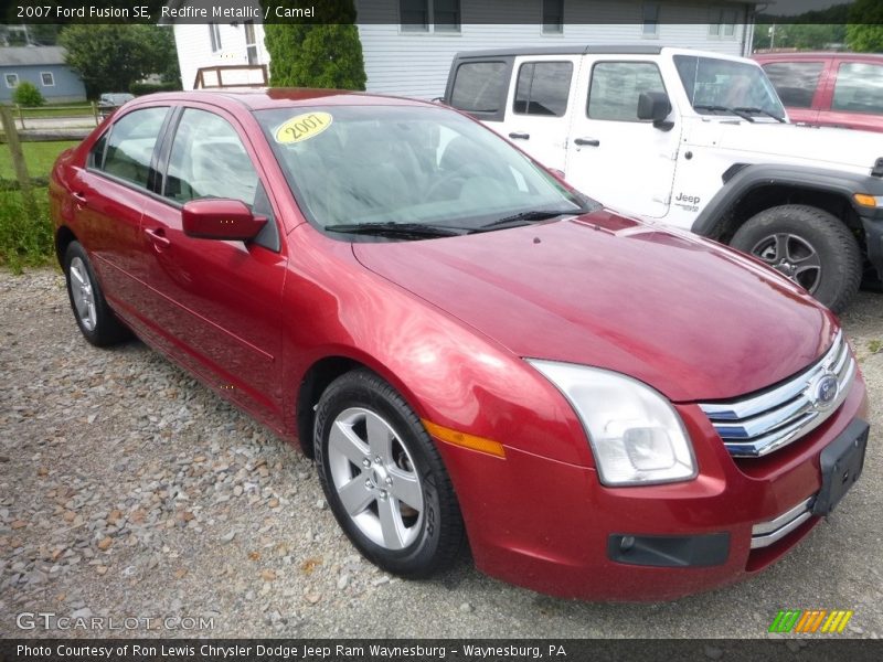 Redfire Metallic / Camel 2007 Ford Fusion SE