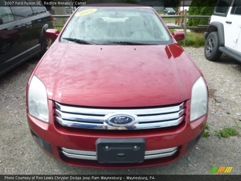 Redfire Metallic / Camel 2007 Ford Fusion SE