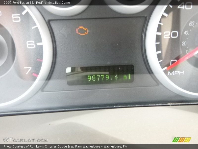 Redfire Metallic / Camel 2007 Ford Fusion SE