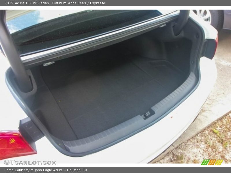 Platinum White Pearl / Espresso 2019 Acura TLX V6 Sedan
