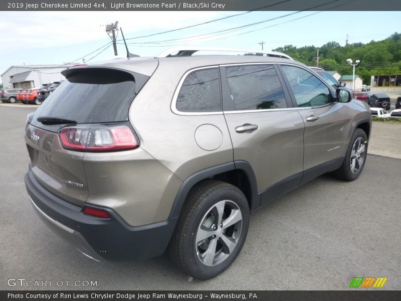 Light Brownstone Pearl / Black/Ski Grey 2019 Jeep Cherokee Limited 4x4