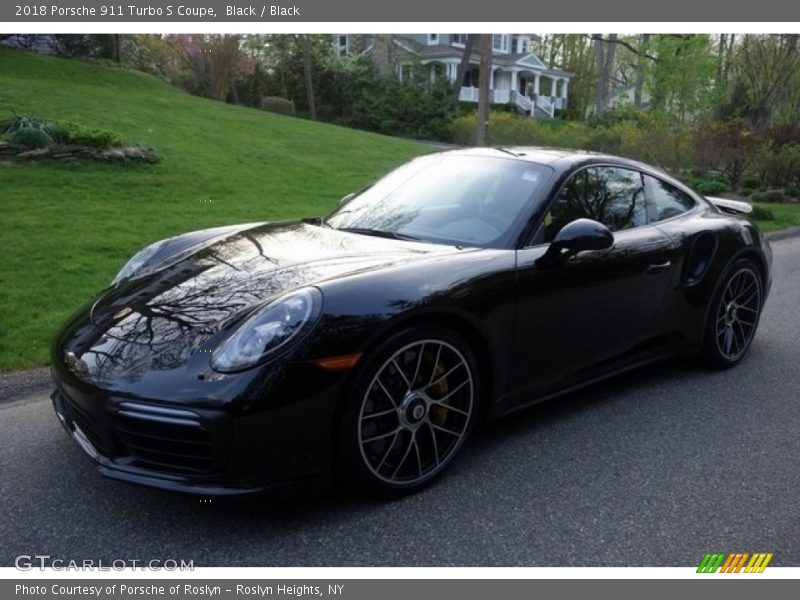 Black / Black 2018 Porsche 911 Turbo S Coupe
