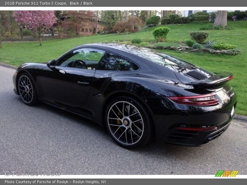 Black / Black 2018 Porsche 911 Turbo S Coupe