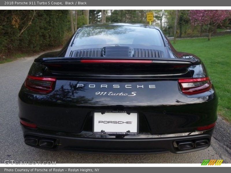 Black / Black 2018 Porsche 911 Turbo S Coupe