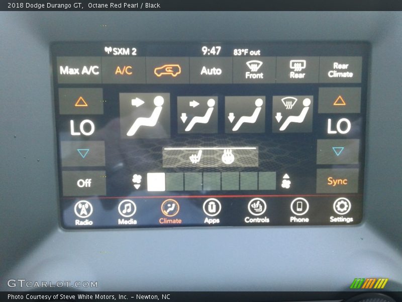 Octane Red Pearl / Black 2018 Dodge Durango GT