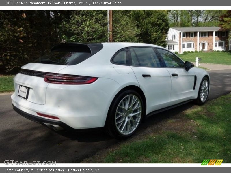 White / Black/Luxor Beige 2018 Porsche Panamera 4S Sport Turismo