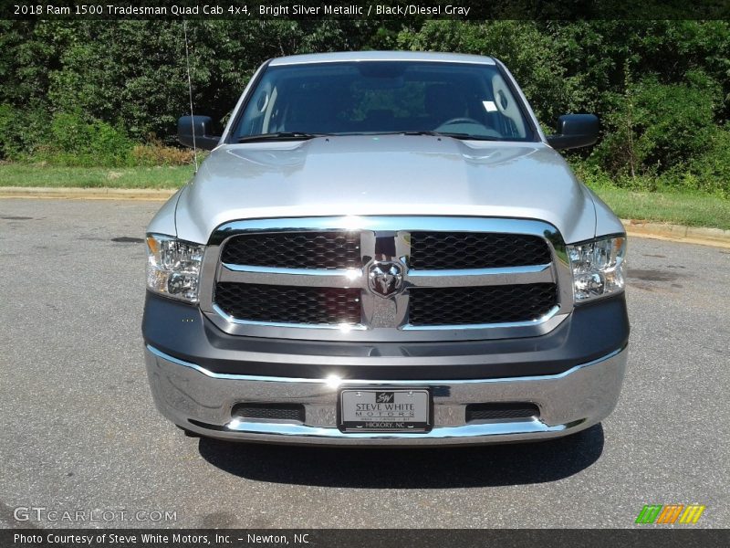 Bright Silver Metallic / Black/Diesel Gray 2018 Ram 1500 Tradesman Quad Cab 4x4