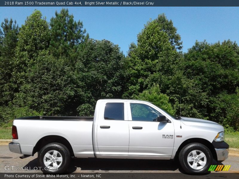 Bright Silver Metallic / Black/Diesel Gray 2018 Ram 1500 Tradesman Quad Cab 4x4