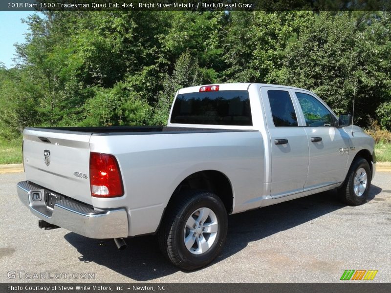 Bright Silver Metallic / Black/Diesel Gray 2018 Ram 1500 Tradesman Quad Cab 4x4
