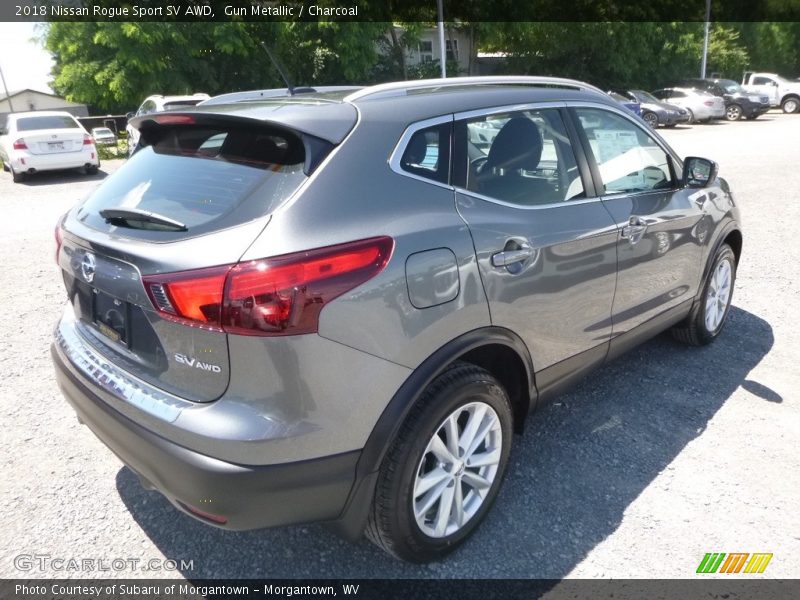 Gun Metallic / Charcoal 2018 Nissan Rogue Sport SV AWD