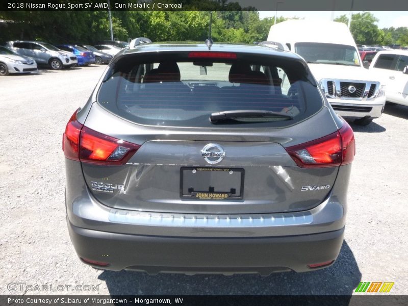 Gun Metallic / Charcoal 2018 Nissan Rogue Sport SV AWD