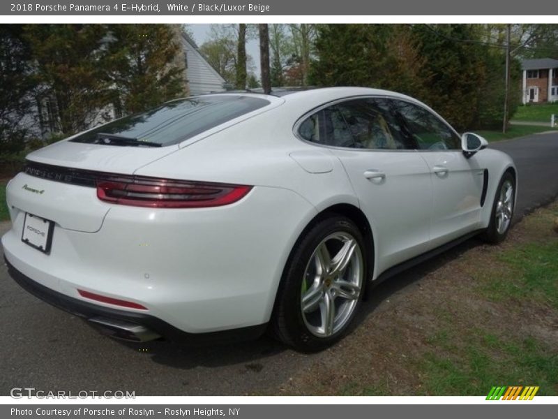 White / Black/Luxor Beige 2018 Porsche Panamera 4 E-Hybrid