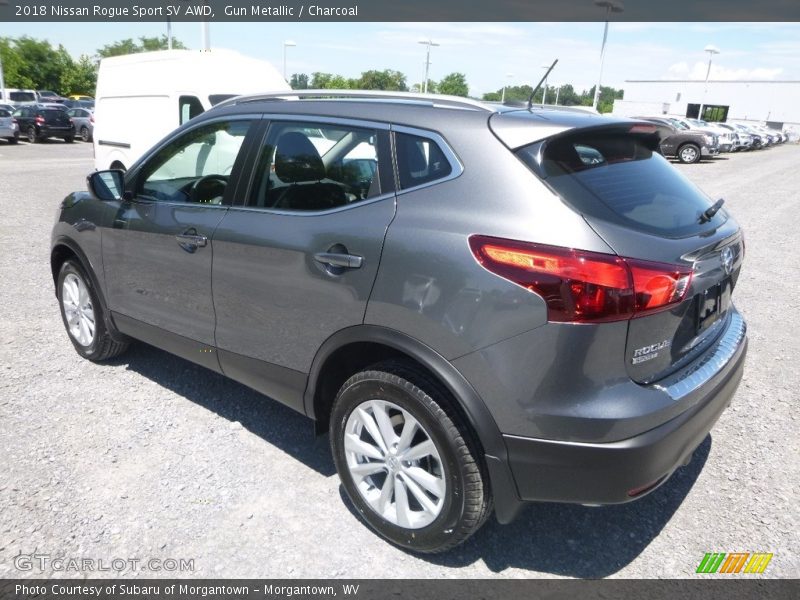 Gun Metallic / Charcoal 2018 Nissan Rogue Sport SV AWD