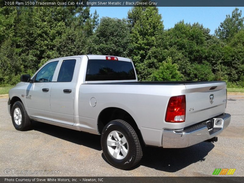 Bright Silver Metallic / Black/Diesel Gray 2018 Ram 1500 Tradesman Quad Cab 4x4