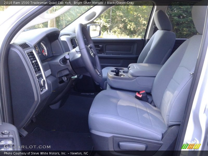 Bright Silver Metallic / Black/Diesel Gray 2018 Ram 1500 Tradesman Quad Cab 4x4