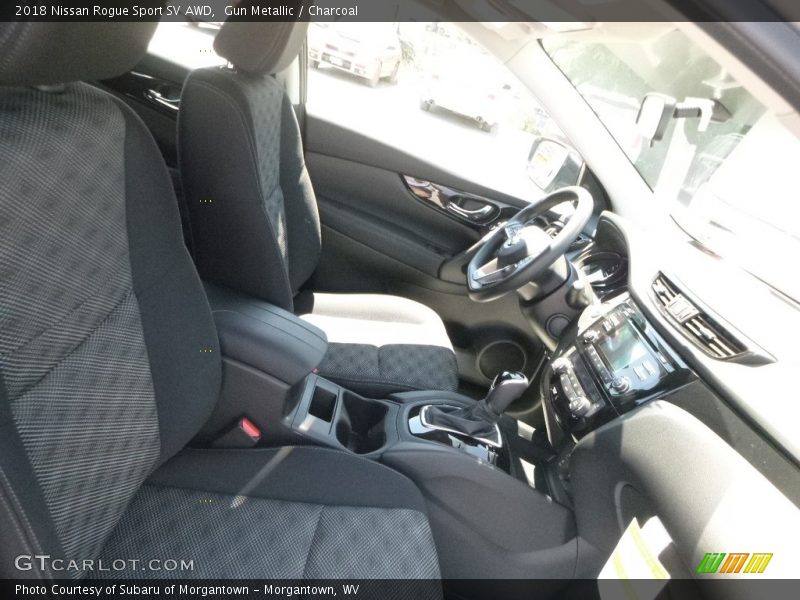 Gun Metallic / Charcoal 2018 Nissan Rogue Sport SV AWD