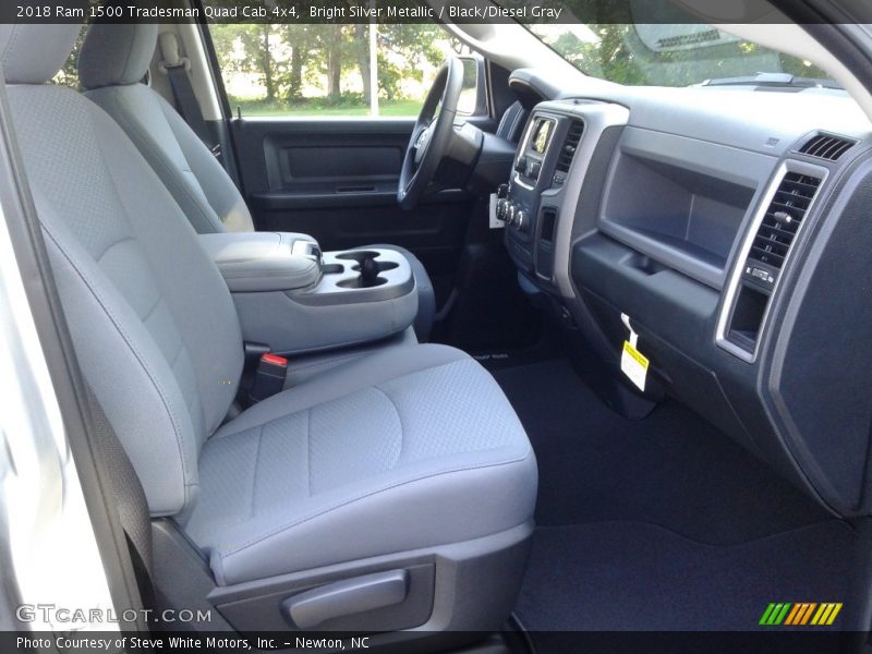 Bright Silver Metallic / Black/Diesel Gray 2018 Ram 1500 Tradesman Quad Cab 4x4