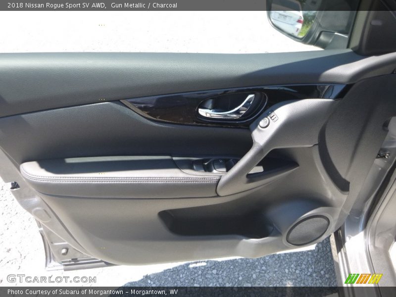 Gun Metallic / Charcoal 2018 Nissan Rogue Sport SV AWD
