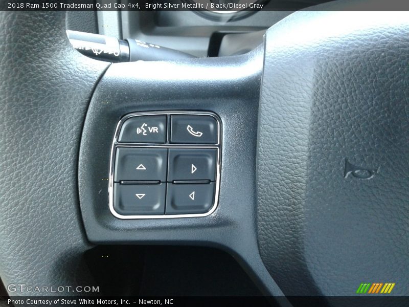 Bright Silver Metallic / Black/Diesel Gray 2018 Ram 1500 Tradesman Quad Cab 4x4