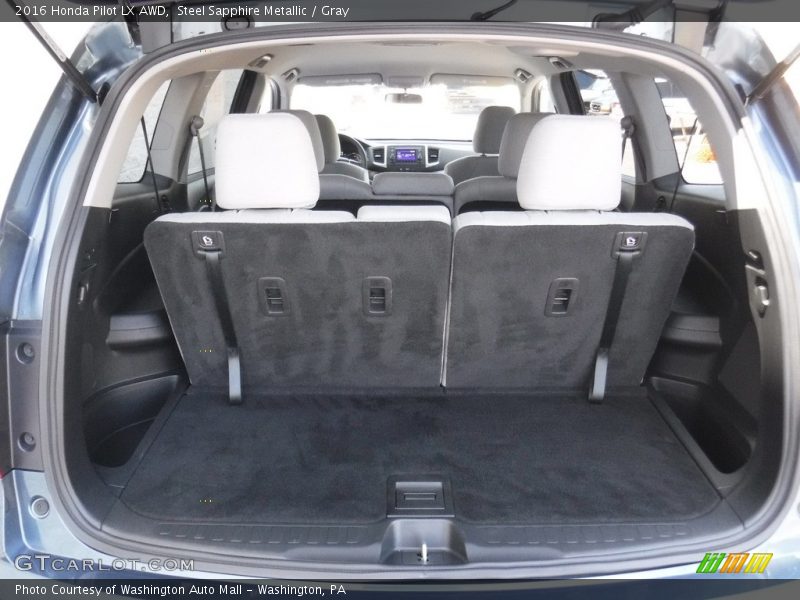 Steel Sapphire Metallic / Gray 2016 Honda Pilot LX AWD