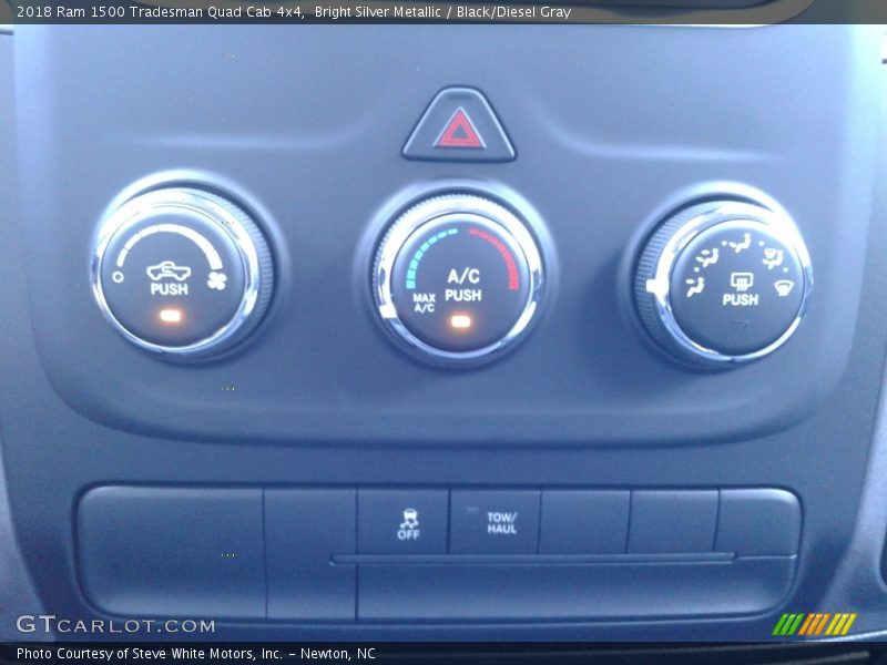 Bright Silver Metallic / Black/Diesel Gray 2018 Ram 1500 Tradesman Quad Cab 4x4