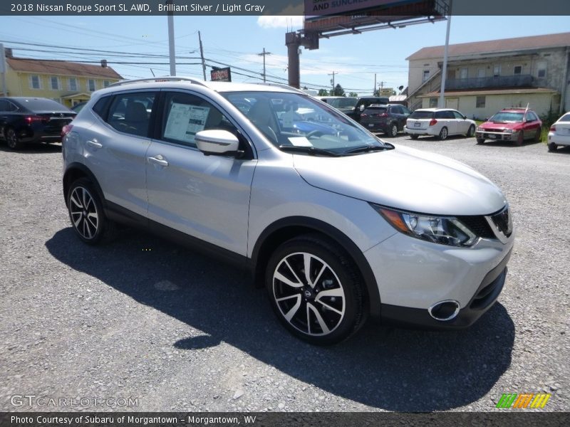 Brilliant Silver / Light Gray 2018 Nissan Rogue Sport SL AWD
