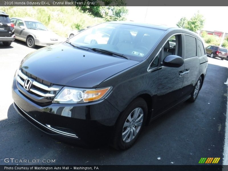 Crystal Black Pearl / Gray 2016 Honda Odyssey EX-L