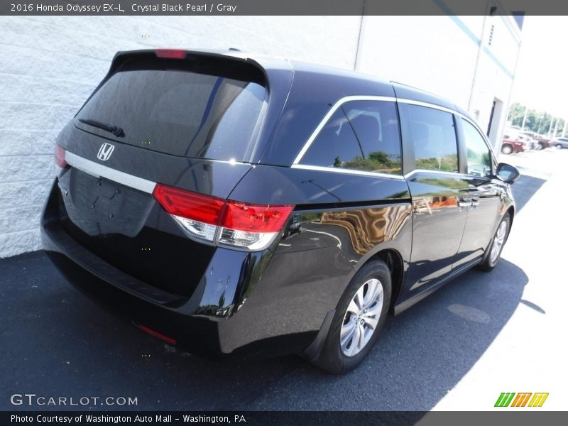 Crystal Black Pearl / Gray 2016 Honda Odyssey EX-L