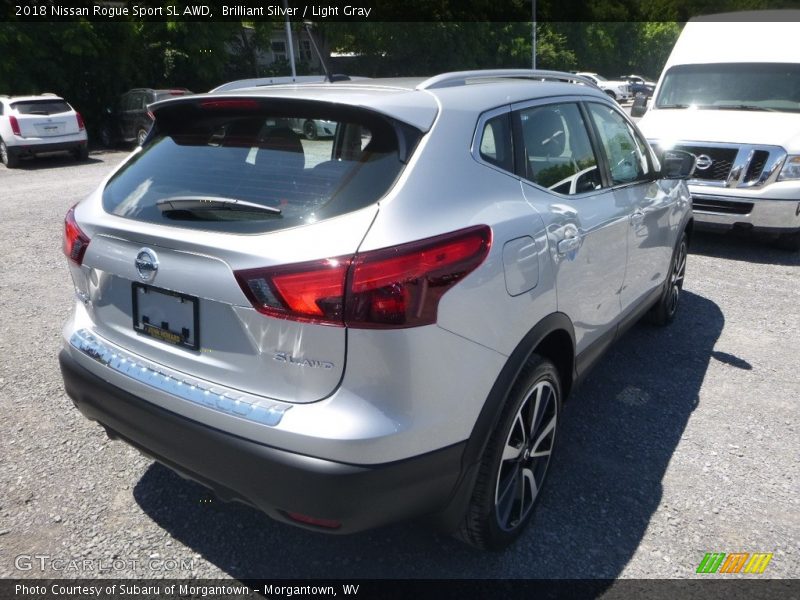 Brilliant Silver / Light Gray 2018 Nissan Rogue Sport SL AWD